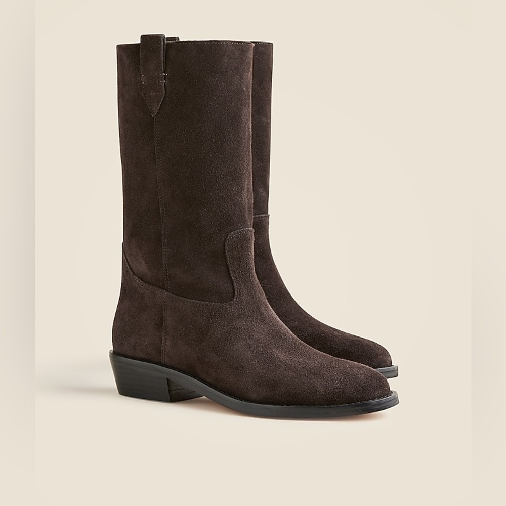 J Crew Midcalf boots in suede CM919